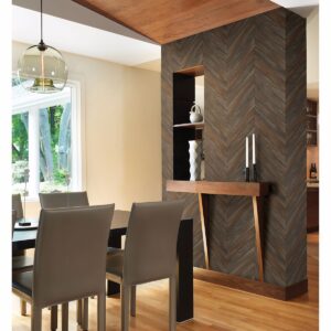 Parisian Chocolate Parquet Wallpaper