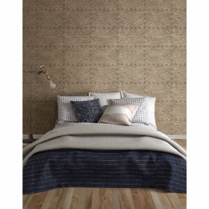 Goldberg Brown Hammered Metal Wallpaper