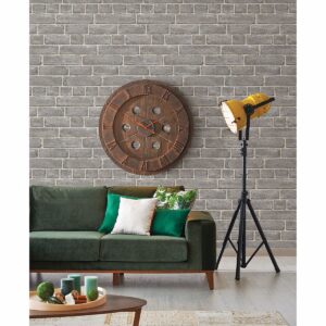Fa√ßade Grey Brick Wallpaper