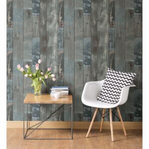 Deena Grey Weathered Wood Wallpaper
