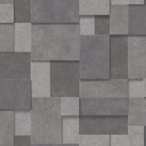 0038504 gompers dark grey metallic squares wallpaper