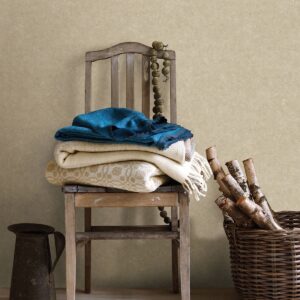 Duchamp Champagne Metallic Texture Wallpaper