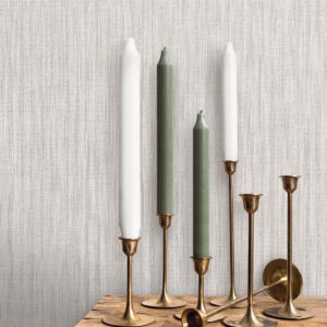 Chiniile Grey Faux Linen Wallpaper