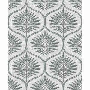 0041720 laurel grey ogee wallpaper