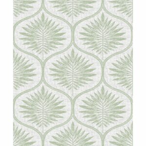 0041722 laurel light green ogee wallpaper