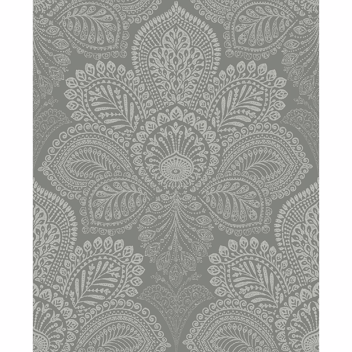 0041740 triumph grey medallion wallpaper