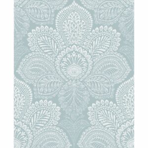 0041746 triumph light blue medallion wallpaper