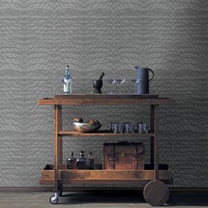 Aperion Taupe Chevron Wallpaper