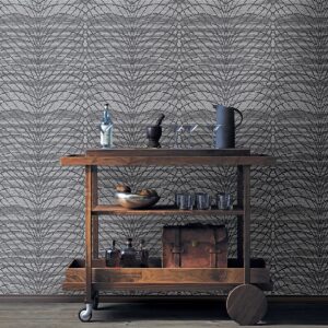 Aperion Dark Brown Chevron Wallpaper