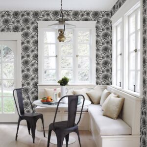 Umbra Charcoal Floral Wallpaper
