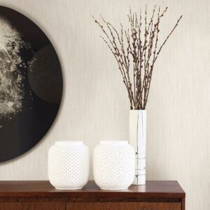 Chiniile Off-White Linen Texture Wallpaper