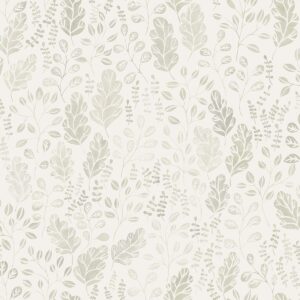 0041899 isha beige leaf wallpaper