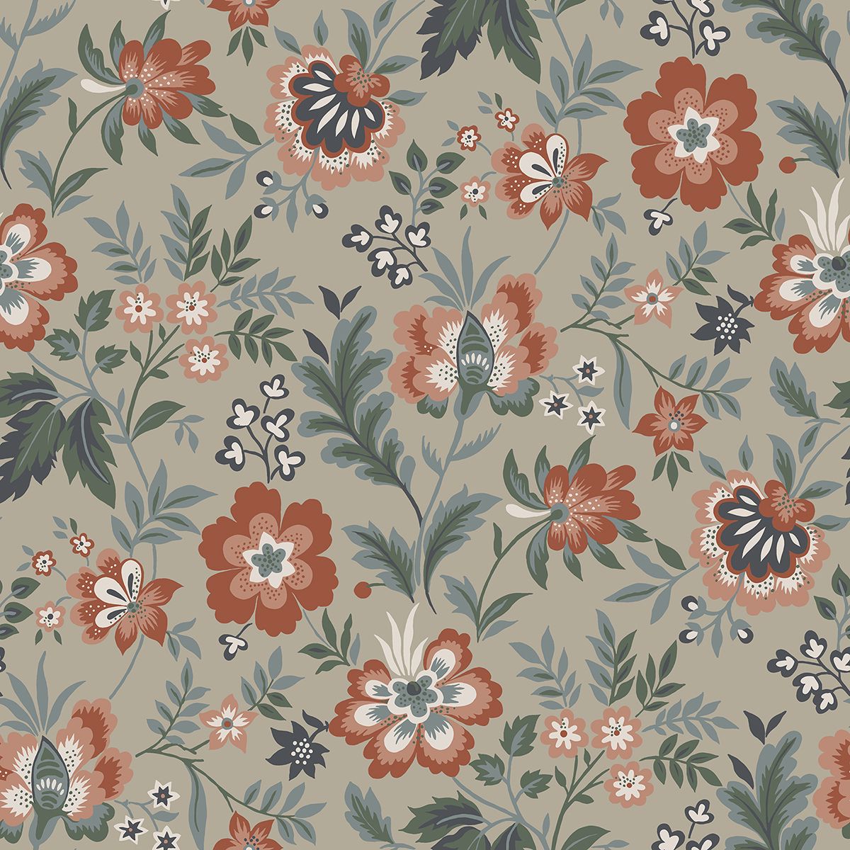 0041915 athena beige floral wallpaper