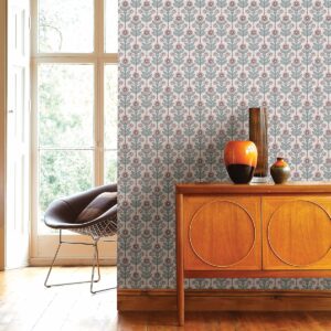 Aya Eggshell Floral Wallpaper