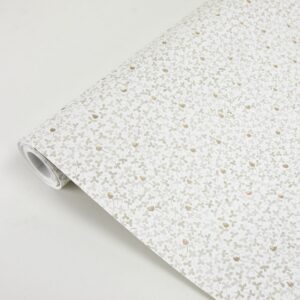 Lark White Botanical Wallpaper