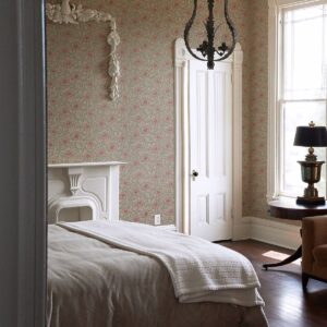 Imogen Light Brown Floral Wallpaper