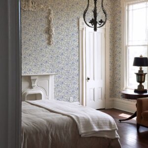 Imogen Light Blue Floral Wallpaper