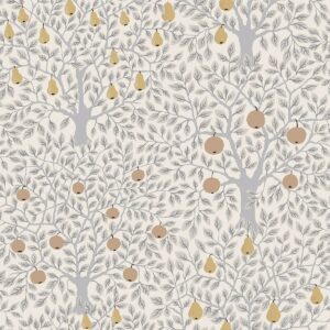 0041987 pomona light grey fruit tree wallpaper