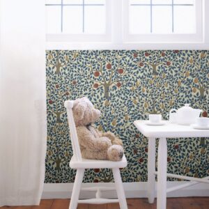 Pomona Blue Fruit Tree Wallpaper