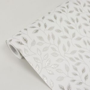 Posey White Vines Wallpaper