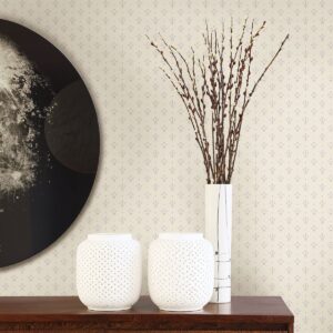Lili White Miniature Floral Wallpaper