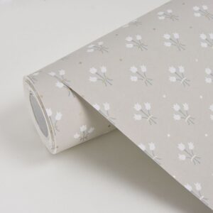 Lili Beige Miniature Floral Wallpaper