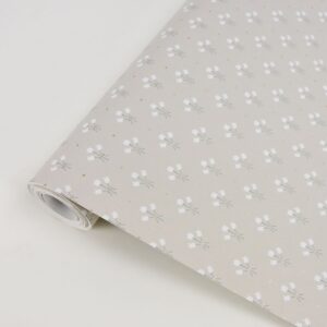 Lili Beige Miniature Floral Wallpaper