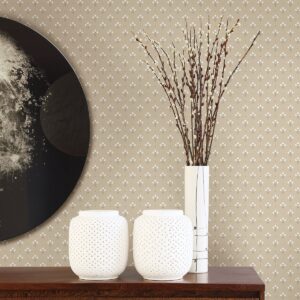 Lili Beige Miniature Floral Wallpaper