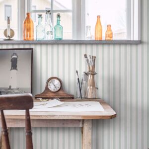 Symphony Sage Stripe Wallpaper