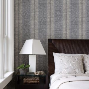 Pezula Taupe Texture Stripe Wallpaper