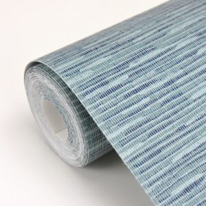 Pezula Teal Texture Stripe Wallpaper