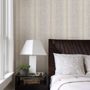 Pezula Beige Texture Stripe Wallpaper