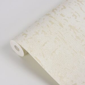 Malawi Cream Leather Texture Wallpaper