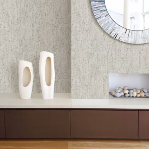 Malawi Light Grey Leather Texture Wallpaper