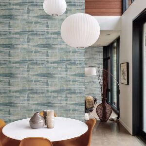 Marari Teal Distressed Texture Wallpaper
