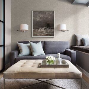 Nambiti Light Grey Geometric Wallpaper