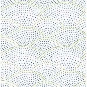 0043851 bennett blue dotted scallop wallpaper