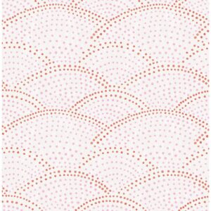 0043853 bennett pink dotted scallop wallpaper