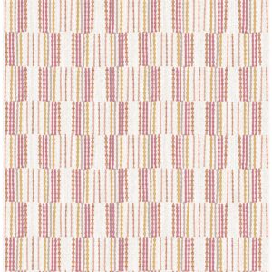 0043861 burgen orange geometric linen wallpaper