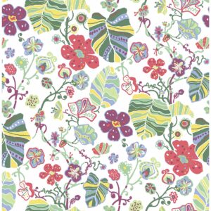 0043863 gwyneth multicolor floral wallpaper