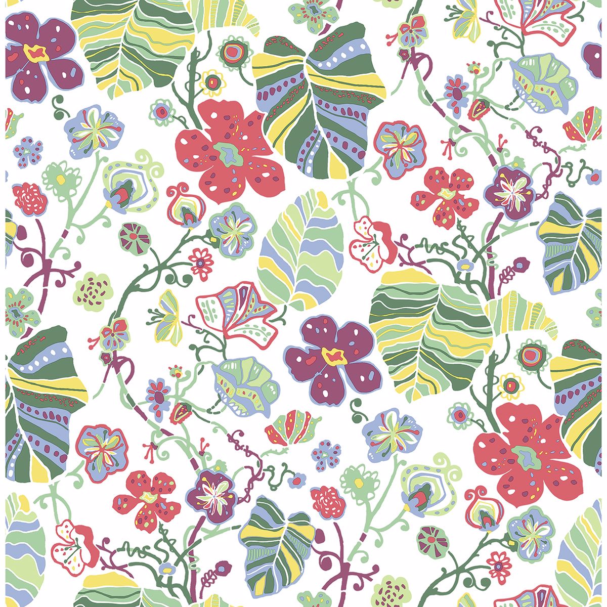 Gwyneth Multicolor Floral Wallpaper
