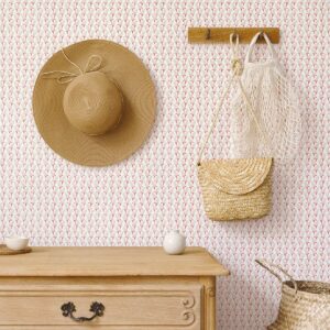 Landon Pink Abstract Geometric Wallpaper