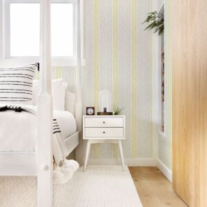 Lottie Yellow Stripe Wallpaper