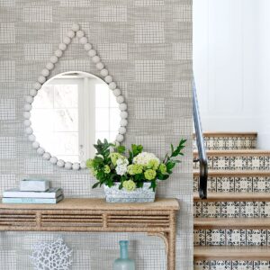 Maxwell Grey Geometric Wallpaper