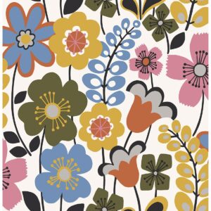 0043897 piper multicolor floral wallpaper