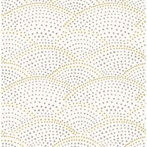 0043981 bennett grey dotted scallop wallpaper