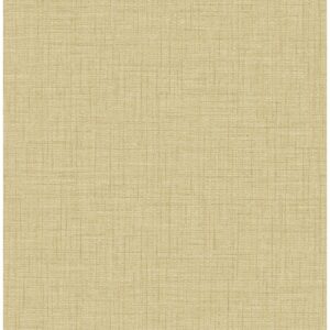 0043985 jocelyn yellow faux linen wallpaper