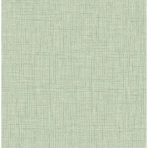 0043991 jocelyn light green faux linen wallpaper