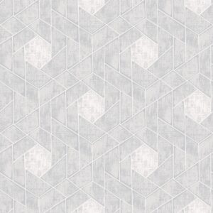 0044877 granada light grey geometric wallpaper