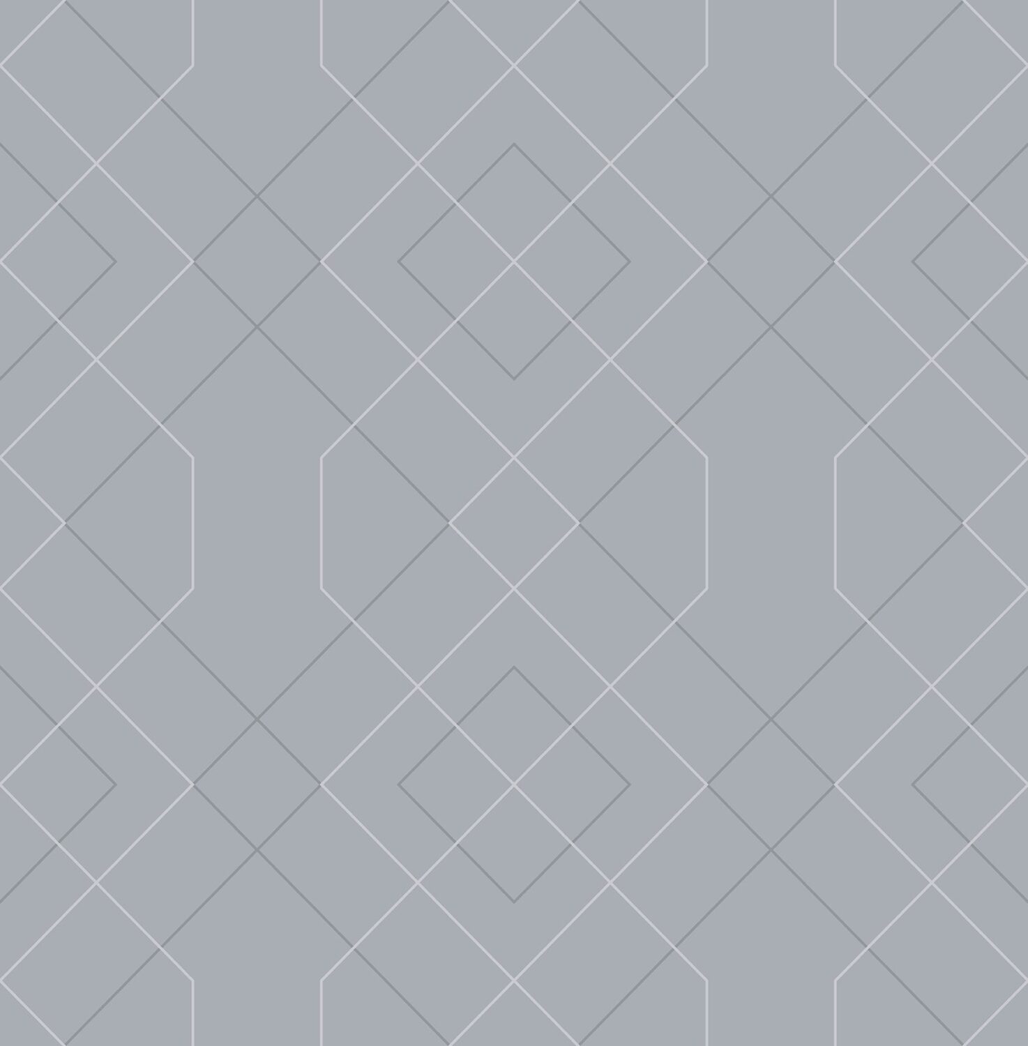 0044893 ballard pewter geometric wallpaper